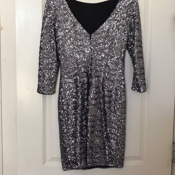 Aqua sequin dress size 6 - Picture 4 of 6
